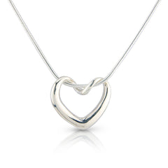Silver heart necklace