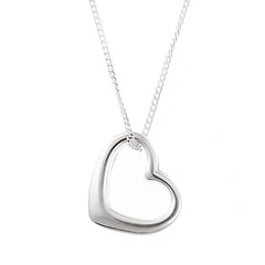 Silver heart necklace