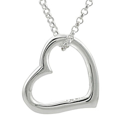 Silver heart necklace